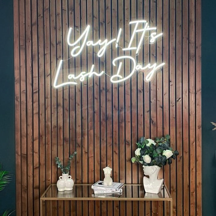 'Yay! It's Lash Day' Neon Sign
