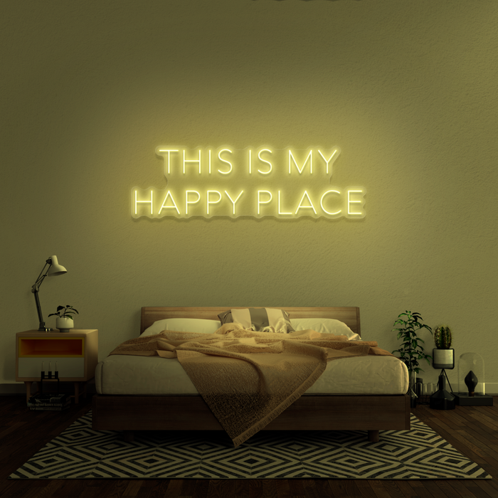 'This Is My Happy Place' Neon Sign
