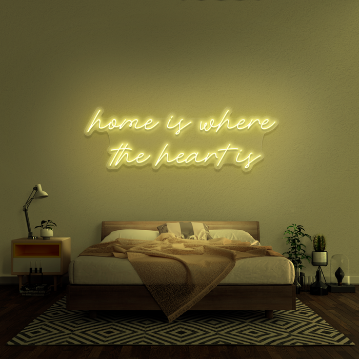 'Home Is Where The Heart Is' Neon Sign
