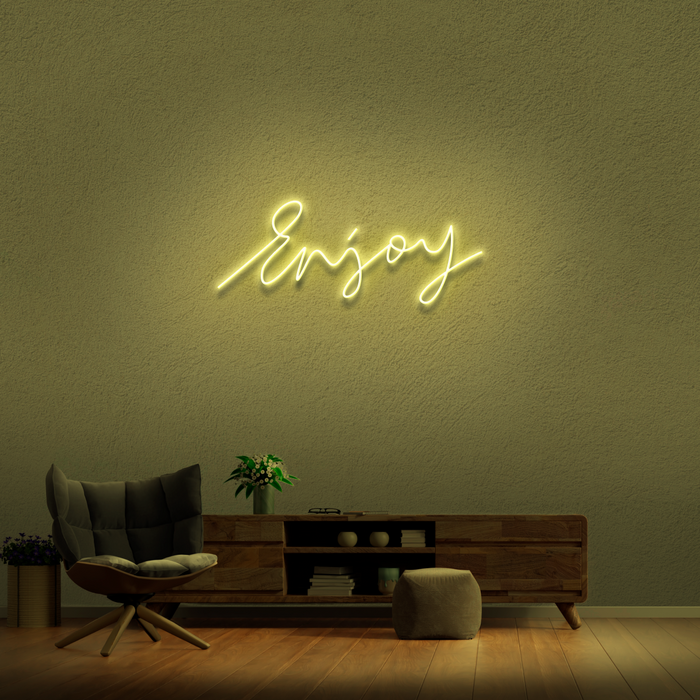 'Enjoy' Neon Sign