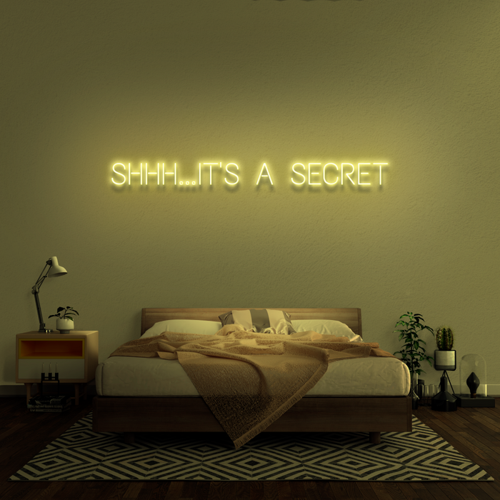 'Shhh...It's A Secret' Neon Sign
